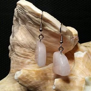 5/$25 Rose Quartz Earrings